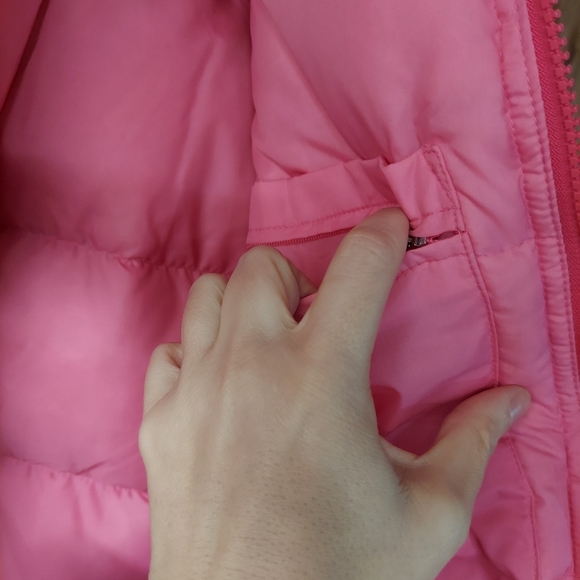 1st Down Vintage Coral Pink Nylon Duck Down Blend Full Zip Jacket - Picture 12 of 16